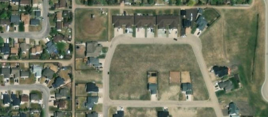 Satellite view of 9 Gibson Crescent, Meadow Lake, SK