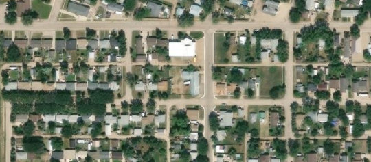 Satellite view of 212 Claustre Avenue, Maple Creek, SK