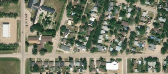 Satellite view of 517 Maple Street, Maple Creek, SK