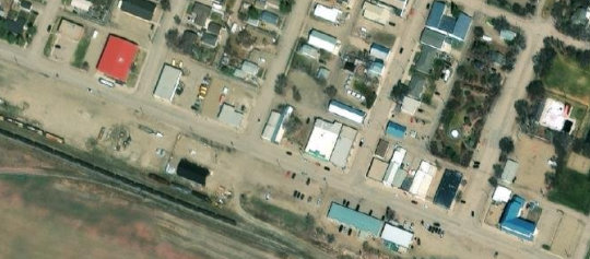 Satellite view of 226 1st Avenue West, Leader, SK